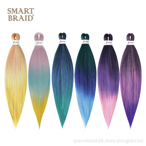 Smartbraid Easy Braid Ombre Jumbo Braiding Hair Bundles Texture Synthetic Braiding Hair Extension for Twisting Crochet Hair
